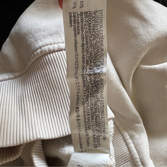 Men’s Cream Hoodie with Front Pocket - Picture 4 of 4